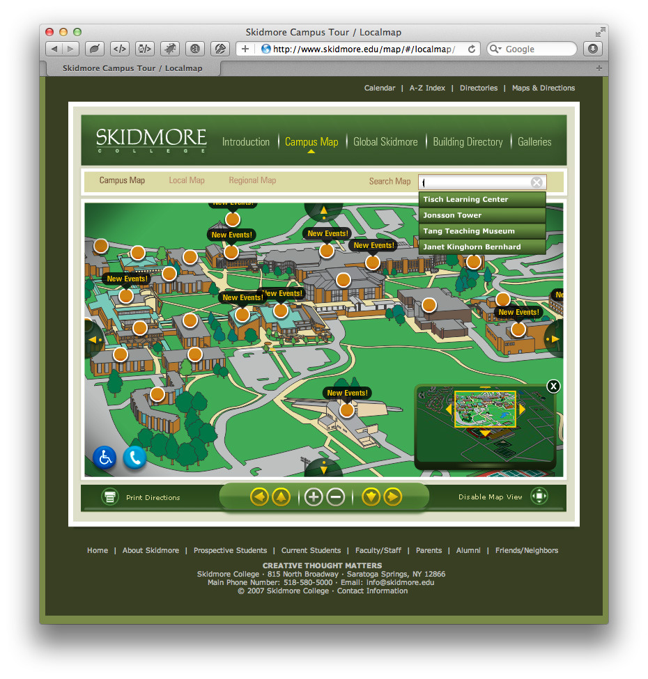 Skidmore College Campus Map MC82 Miguel A. Cardona Jr New Media